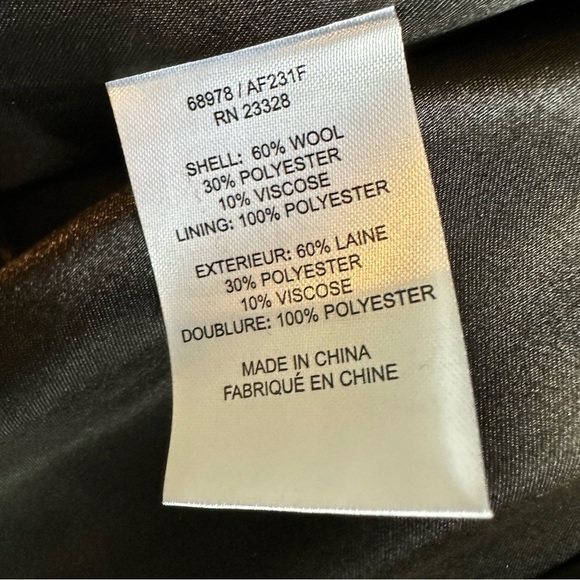Forecaster of Boston Wool Long Coat Black 3 Button Dressy Formal Size 14 Warm - Picture 7 of 9